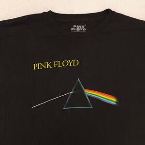 Pink Floyd Band Graphic Short Sleeve Crew Neck T Shirt Mens Size 2XL Black